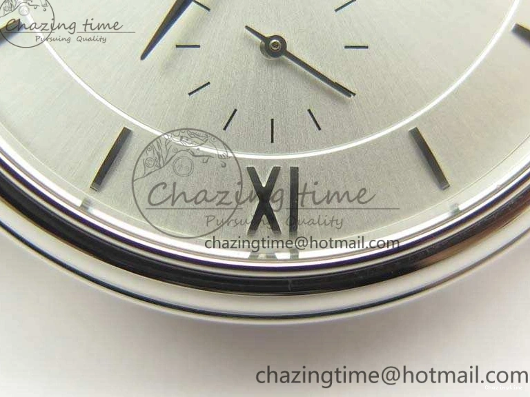 0119 FashionForward De Ville Prestige Real Power Reserve SS TW 1:1 Best Edition White Dial SS Markers On Leather Strap A 8095